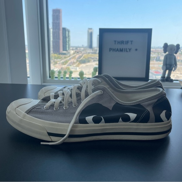 Converse Comme des Garçons PLAY Jack Purcell Sneakers - Picture 3 of 9